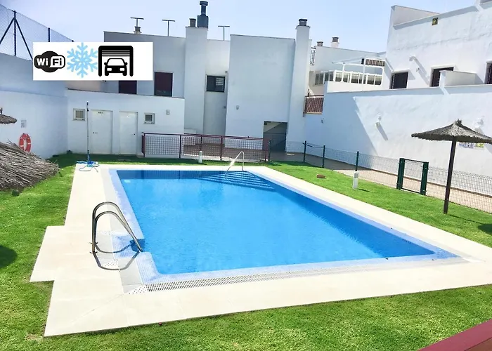 Atico Premium Conil Con 2 Terrazas, Parking, Piscina, Aire Ac Y Wifi -solo Familias Y Parejas- Apartment *