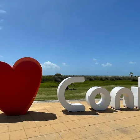 Atico Premium Conil Con 2 Terrazas, Parking, Piscina, Aire Ac Y Wifi -solo Familias Y Parejas- Apartament