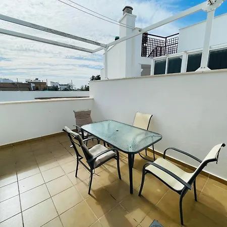 Atico Premium Conil Con 2 Terrazas, Parking, Piscina, Aire Ac Y Wifi -solo Familias Y Parejas- Lägenhet